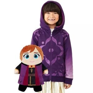 Disney Frozen 2 Anna Zip-Up Hoodie Cubcoats, Size 2T